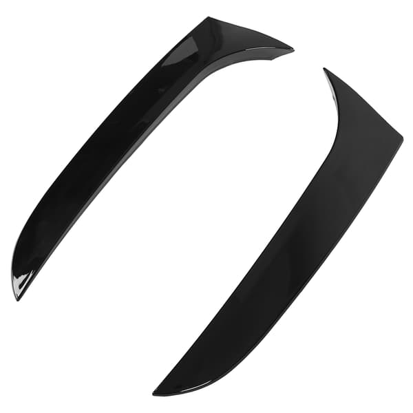 2 stk. Bagrude Sidevinge ABS Slidstærk Blank Sort Erstatning til B6 Stationcar 2005‑2010