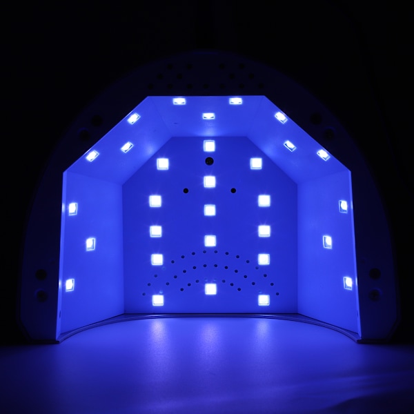 48W UV LED Justerbar Lampe Hærdende Negle Tørre Manicure Neglekunst Lampe 100-240VEU Stik