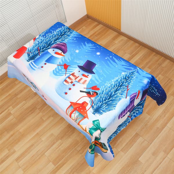 Tryckt Duk för Jul, Helg och Vinter, Rektangulär