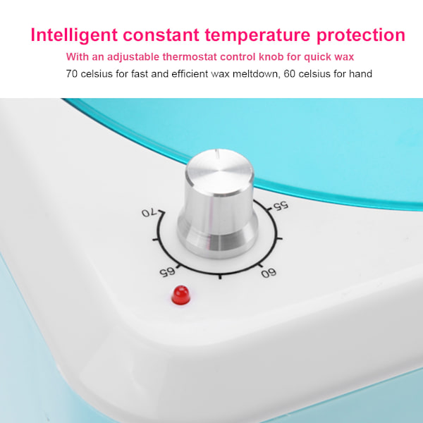 Mini Elektrisk Temperaturreglerbar Vaxvärmare Uppvärmningsapparat Depilator Maskin Hudvård Grön US