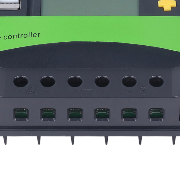 40A 12V/24V Aurinkoenergian Lataussäädin Suuri Näyttö Vedenkestävä Aurinkoenergian Lataussäädin Kahdella USB-portilla Aurinkoenergian Lataussäädin