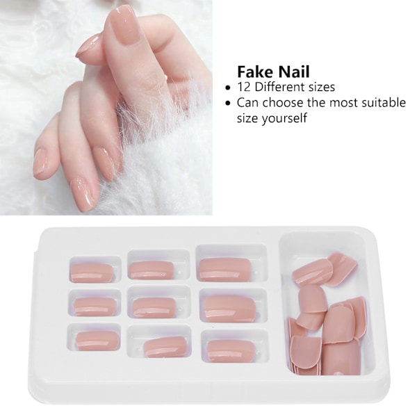 24 stk. Kvinders Falske Negle Fuld Dækning Lim På Negle Falske Negle Tip Neglekunst Manicure VærktøjP148