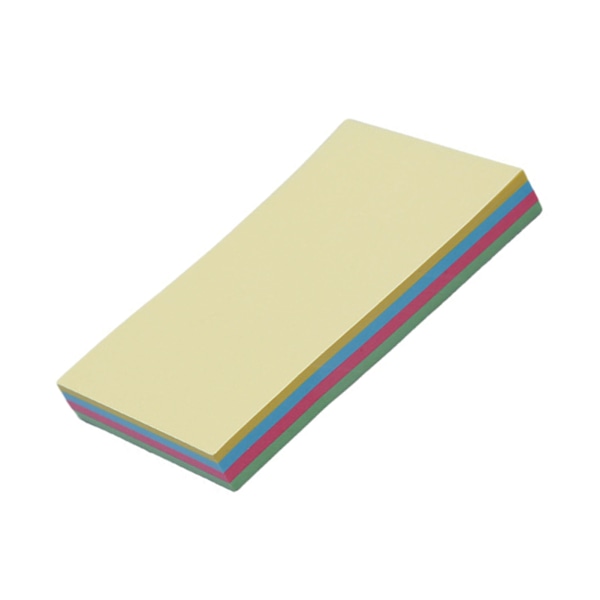 1 Förpackning 100 Ark Självhäftande Post-it-lappar Papperssida Markörer Memo Index Påminnelseflikar för Hem- och Kontorsbruk 76x50mm Vanlig Typ 4 Färger