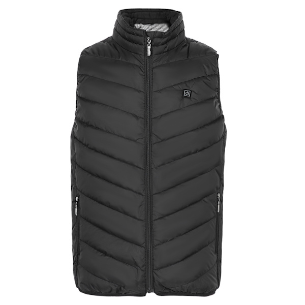 Ståkrave Ærmeløs Vest Bag Intelligent Elektrisk Opvarmning Varmt Jakke (XXXL)