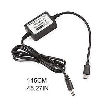 USB Typ C till DC24V Strömkabel 20V Typ C 20V till 24V 5.5x2.1mm Strömsladd