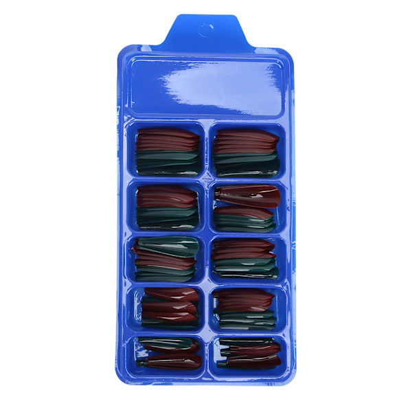 Ren Färg Fulltäckande Nagelspetsar Hemmasalong Snygg Färgglad Falsk Nagel Manikyr Verktyg04