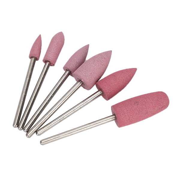 6 st Nailborrbitar Nagelkonstborr Manikyr Sliphuvud Nagelfinishbitar Tillbehör02