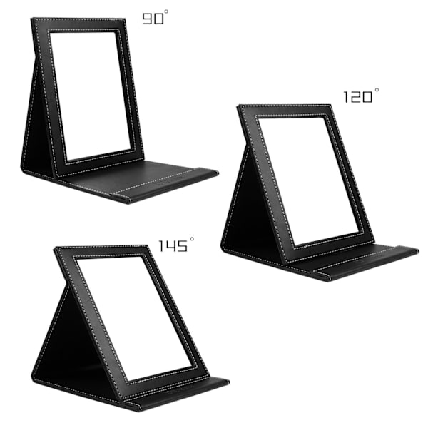 Bärbar Resespegel Klar HD, Vikbar Ultratunn Sminkspegel med Justerbart Ställ, Hållbar Design för Camping, Hem