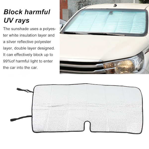 Auton tuulilasin aurinkosuoja heijastava polyesteri UV-säteiden heijastin Hiluxille
