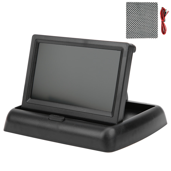 4,3 tum TFT LCD-monitor för bilkamera, hopfällbar backkamera för husbil, lastbil, buss