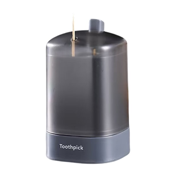 Tandpetare Dispenser i Plast, Automatisk Popup med Löstagbar Behållare, Transparent Fönster för Enkel Övervakning, Hygienisk & Praktisk Lösning för Hemmet