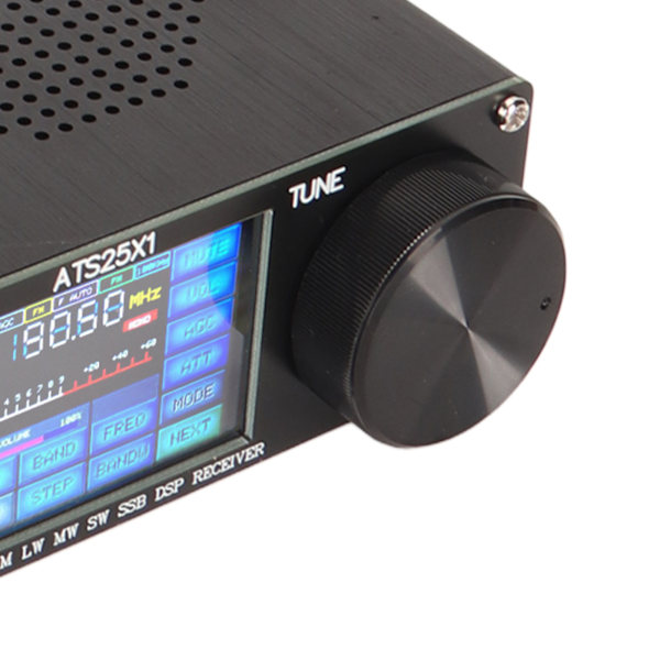 ATS25X1 Si4732 Radiomottaker Full Band FM LW MW SW SSB 2.4in Fargeskjerm 3000mAh Batteri DSP-mottaker