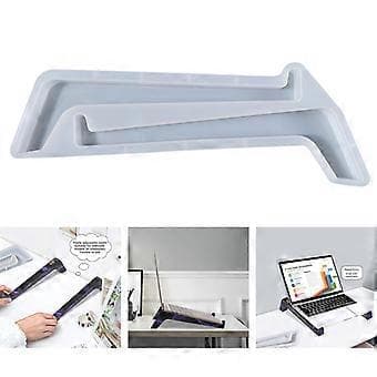 Laptop Stand Epoxy Resin Form DIY Håndværk Notebook Computer Beslag Silikoneform