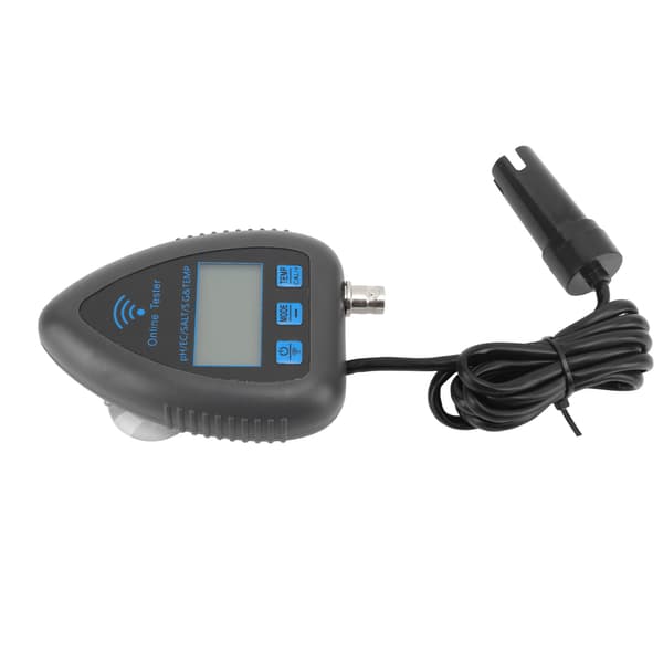 Smart Vannkvalitetsmåler med Fjernovervåking, Digital Testing i Sanntid for PH EC Salt SG Temp, 5-i-1 Testing, WiFi-Funksjon for