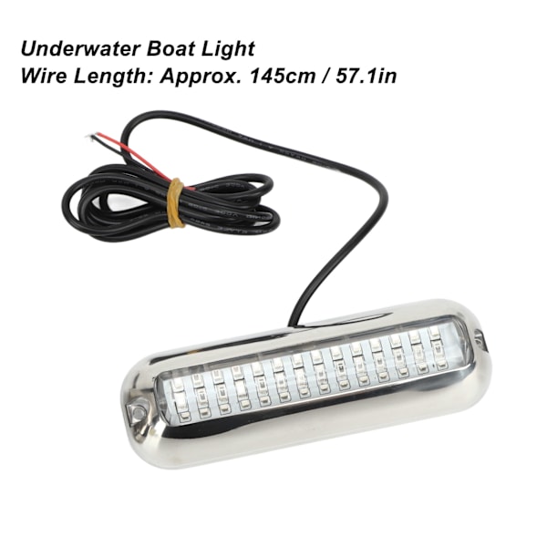 2 kpl 42LED Veneen Perävalo 10‑36V IP68 Vedenkestävä 1500LM Erittäin Kirkas Meriperävalo Sininen Valo