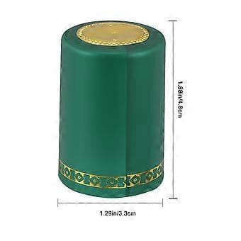 200 kpl 33 mm punaviinin sinetöity kansi pullon lämpökutistuva pullon kansi