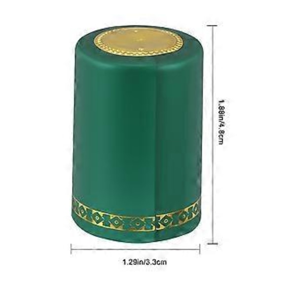 200 st 33 mm Rött Vin Förseglat Skydd Flaskvärme Krympbart Flaskskydd