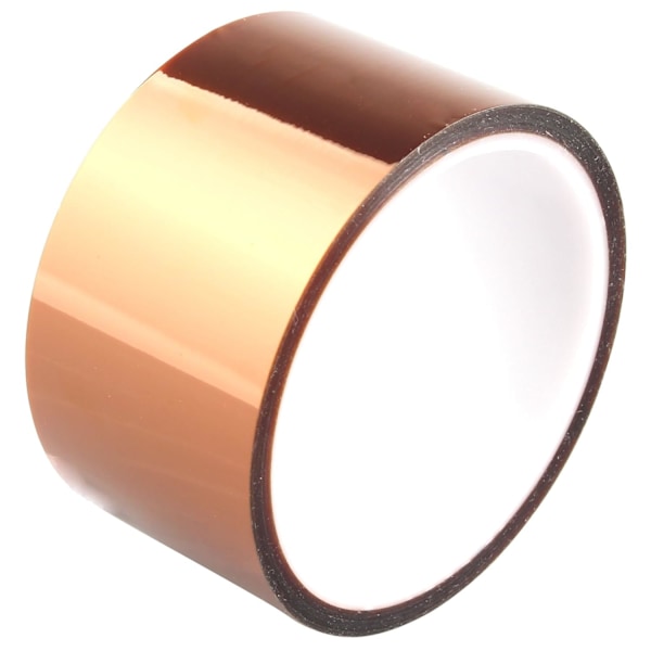 Högtemperaturtejp, Högkvalitativ Värmebeständig Polyimidtejp För Maskering, Lödning, Elektrisk Användning, Guld, 50mm*33m, Lämnar Inga Rester, Hög Isolering