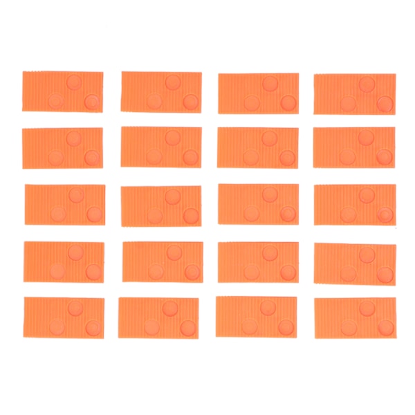 20 stk. Tappeblokke Gulvmontering Installationsværktøjssæt Gulvkit til Fliser Laminat Orange
