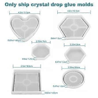 Smykker Silikoneform Sekskant Silikoneforme Epoxy Resin Forme Epoxy Resin Forme Silikone til Blomsterkonservering