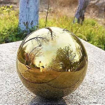 Rustfritt stål Gazing Globe Speilkule Hjem Hage Gazing Ball Reflekterende Gazing Globe