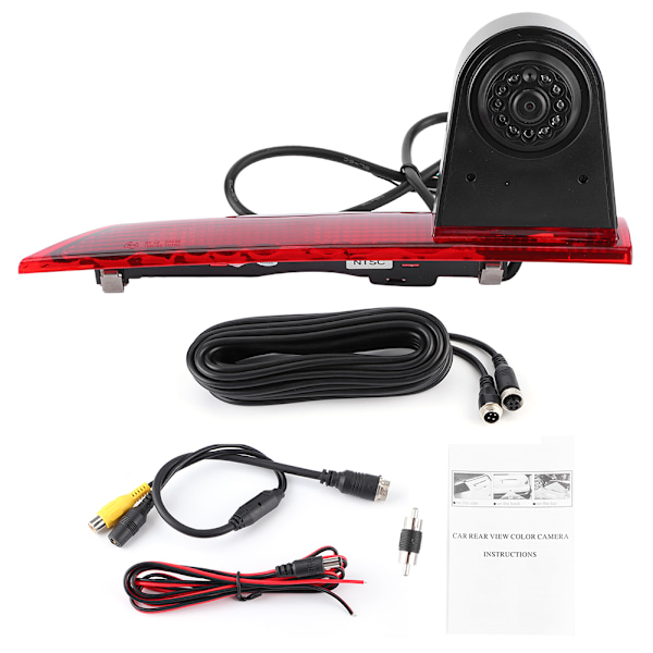 IR LED Bromsljus Bakkamera Parkering Backkamera Passar för Ford Transit Custom 2012‑2015