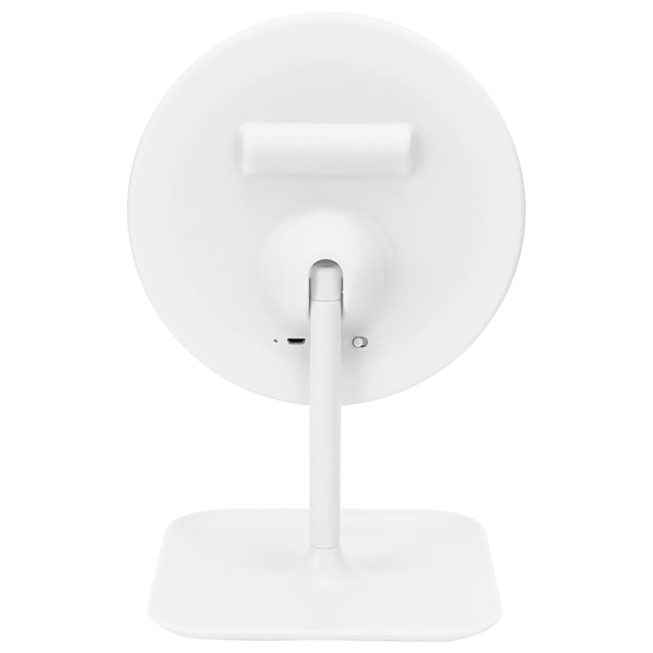 USB-lataava pöytäkosmetiikkapiili, säädettävä LED-meikkipiili, täyttövalo meikkityökalu, valkoinen
