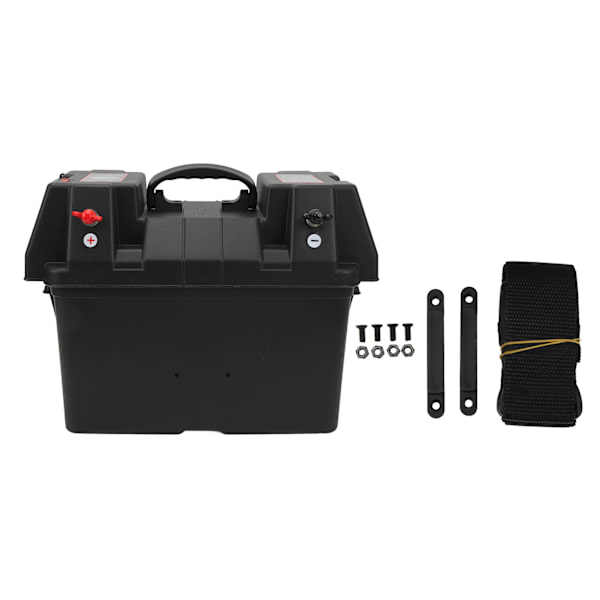 Trolling Motor Batteriboks Smart 12V Båt Marine Batteri Strømsenter for Bobil Van SUV ATV Camping Lastebil Bil