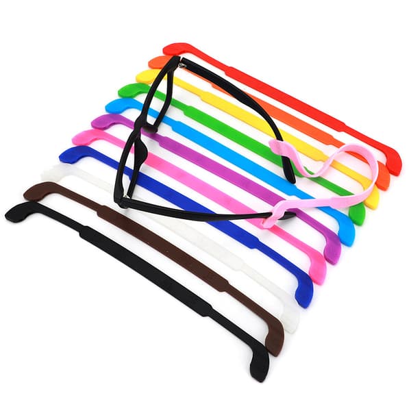 12-pack glasögonremmar, halkfria silikonremmar för glasögon