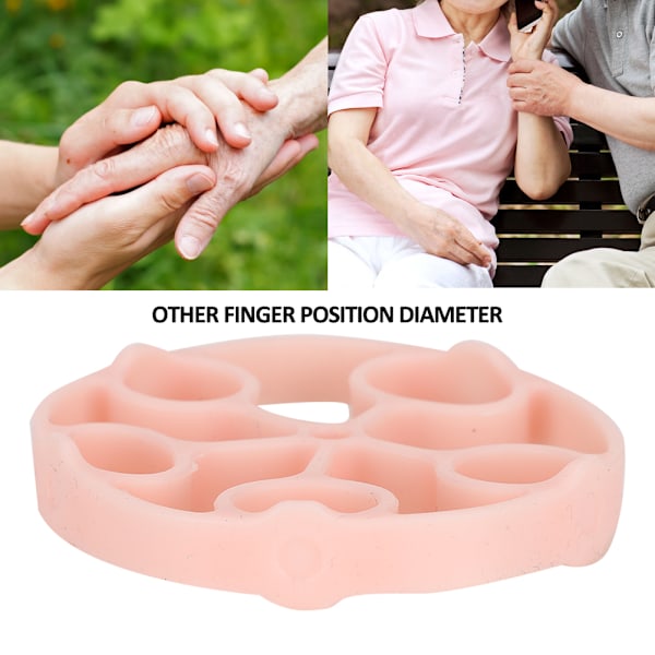 Silicone Hand Grips Strengthener Finger Strength Training Exercise Ring Resistance LoopPink 20LB