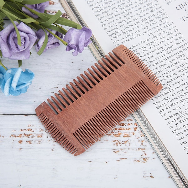 Sandalwood Fine Wide Teeth Hair Comb Beard Comb Hairstyling Care CombFour-Sided Comb