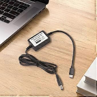 USB Typ C till DC24V Strömkabel 20V Typ C 20V till 24V 5.5x2.1mm Strömsladd