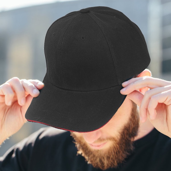 EMF-blockerande mössa strålskydd WiFi-signal skärmande skyddsmössa justerbar baseballkeps för vuxna svart