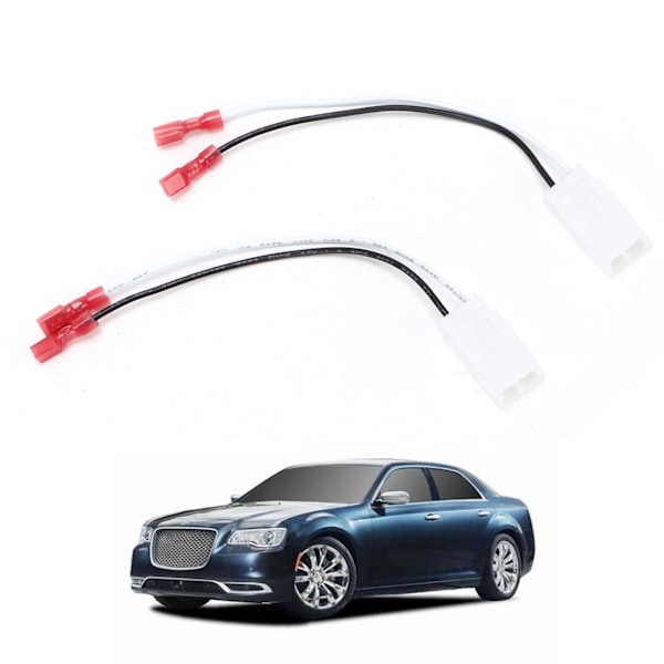 2 st. Bilhögtalare Kopplingssats Adapterkontakt Stereoanslutning Autodiskantmodifiering Ersättning för Ford