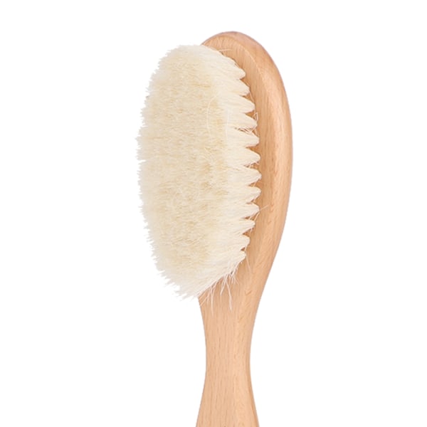 Wood Body Massage Brush Deep Clean Comb Hair Beard Leather Care Multiple Use(With Rope)