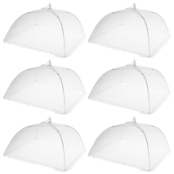 Eleganta Pop-Up Mattskydd i Mesh, Hållbar Barriär Mot Insekter För Ditt Nästa Utomhusäventyr, Vitt Matttält i Mesh Som Skyddar Mot Löv Och