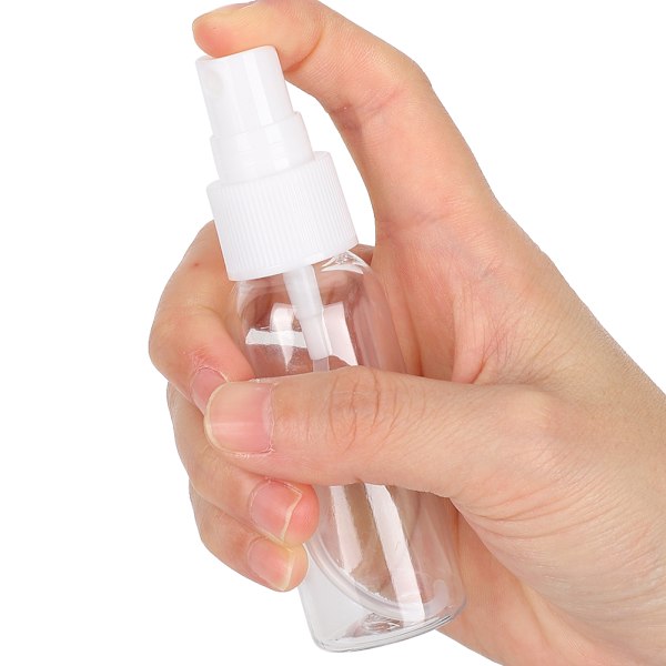 6 st Transparenta Tryckflaskor Tomma Sprayflaskor Toner Vätskeförvaringsbehållare för Resor