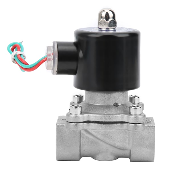 3/4 tommer Elektrisk Magnetventil 304 Rustfrit Stål Normalt Lukket Direkte Virkning til Luft Vand Olie DC12V