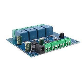 Modbus Rtu 4 Ch Relæmodul Input 485 Ttl Uart Kommunikation 4-Kanals Input 7-24V Relæmodul