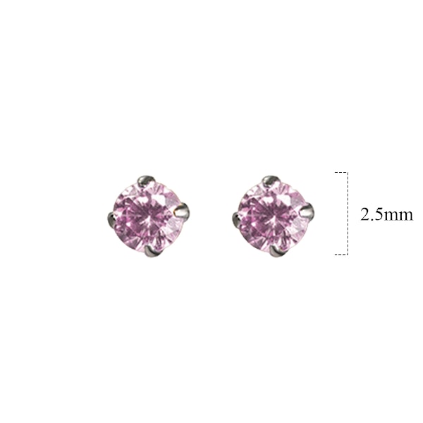 S925 Sterling Sølv Mini Fire-Claw Farvet Diamant Enkelt Diamant Ørestik Ørehull Simpel Lille All-Match Kvinders Øreringe G6535