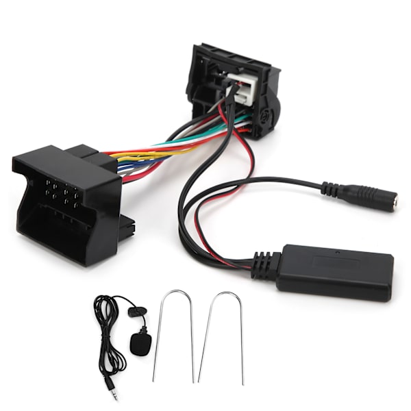 12-polet Bluetooth AUX-IN Kabel Stereo Audio Adapter med Mikrofon Passer til Peugeot 207 307 407 308