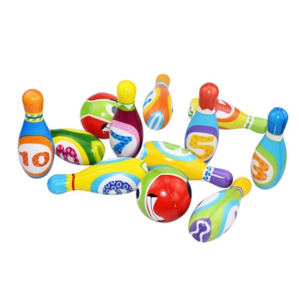 Mini Bowling Set Barn Toss Spel Leksak Utomhus Inomhus Sport