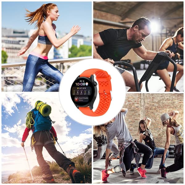 Udskiftningsurrem kompatibel med Garmin Forerunner, Quick Release 22 mm silikonemateriale til Forerunner 255 265 Venu 2 Vivoactive 4,