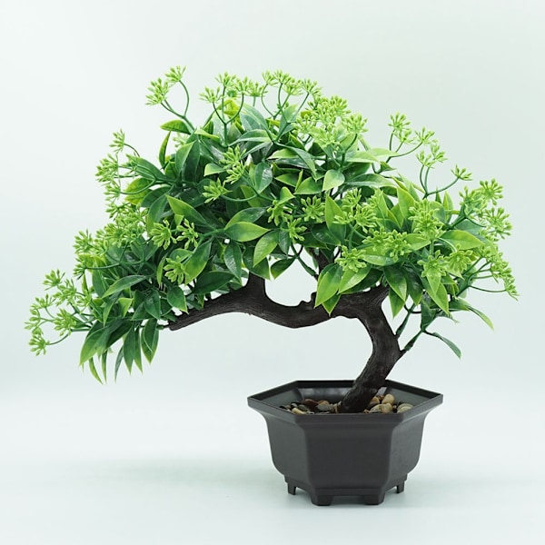 Perfekt dekoration för heminredning inomhus, konstgjord bonsai träd falska växter högkvalitativa material, verklighetstroget utseende, söt hemmiljö