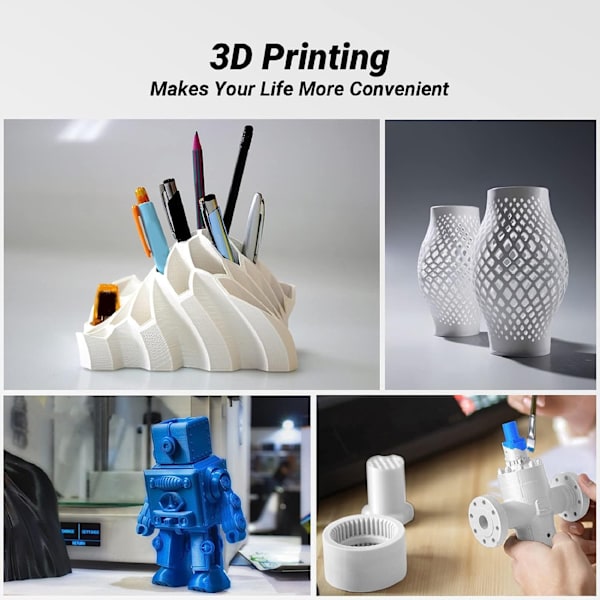 1.75mm 3D-skrivare PLA Filament Dubbelfärg Blå Grön 3D-Utskriftsmaterial 200g