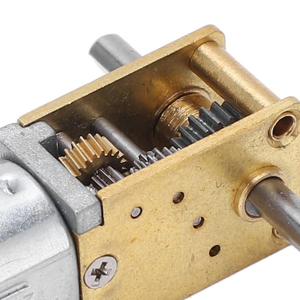 Vaihdemoottori Nopeuden Vähentäminen Kaksi Ulostuloakselia Madon Muotoinen Harjattu Suuri Vääntö Koneelle DC6V 100RPM