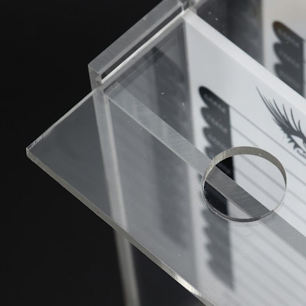 8-lagers Akrylögonfransdisplaybehållare Förvaringslåda Transparent Grafting Lashes Förvaring