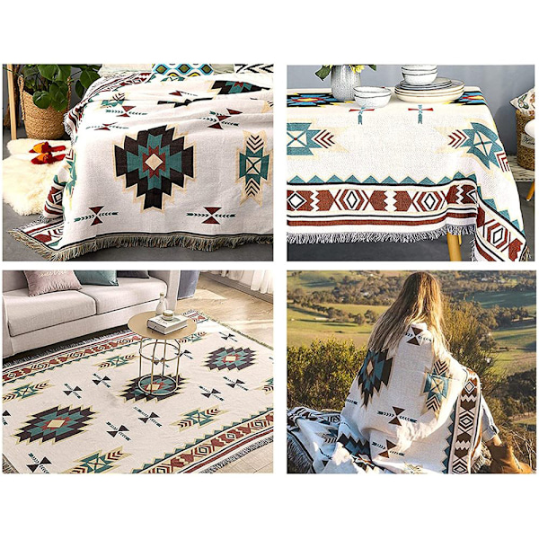 Filtöverdrag i Southwest-stil, Unik Design Aztec Plädar, Håll Dig Bekväm med Multifunktion, Perfekt för Vardagsbruk Inomhus och Utomhus