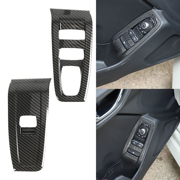 2 stk. Vindue Liftswitch Panel Trim Carbon Mønster Fint Tekstur Udskiftning til Subaru BRZ ZN8 ZD8 2022+