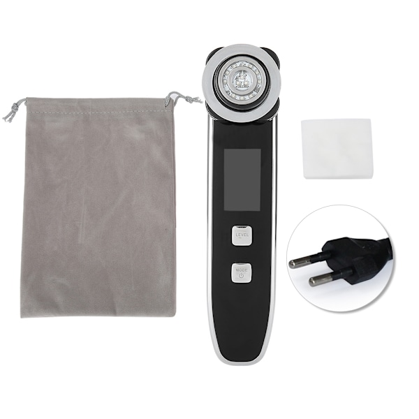 RF Hudforyngelsesinstrument Ansigtsmaskine Photonterapi Massager Hudpleje EU-stik 100-240V